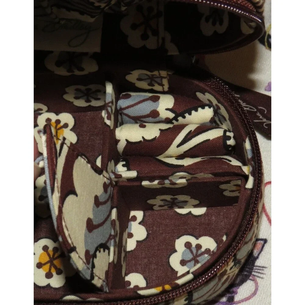 Vera Bradley Floral Quilted Travel Jewelry Case